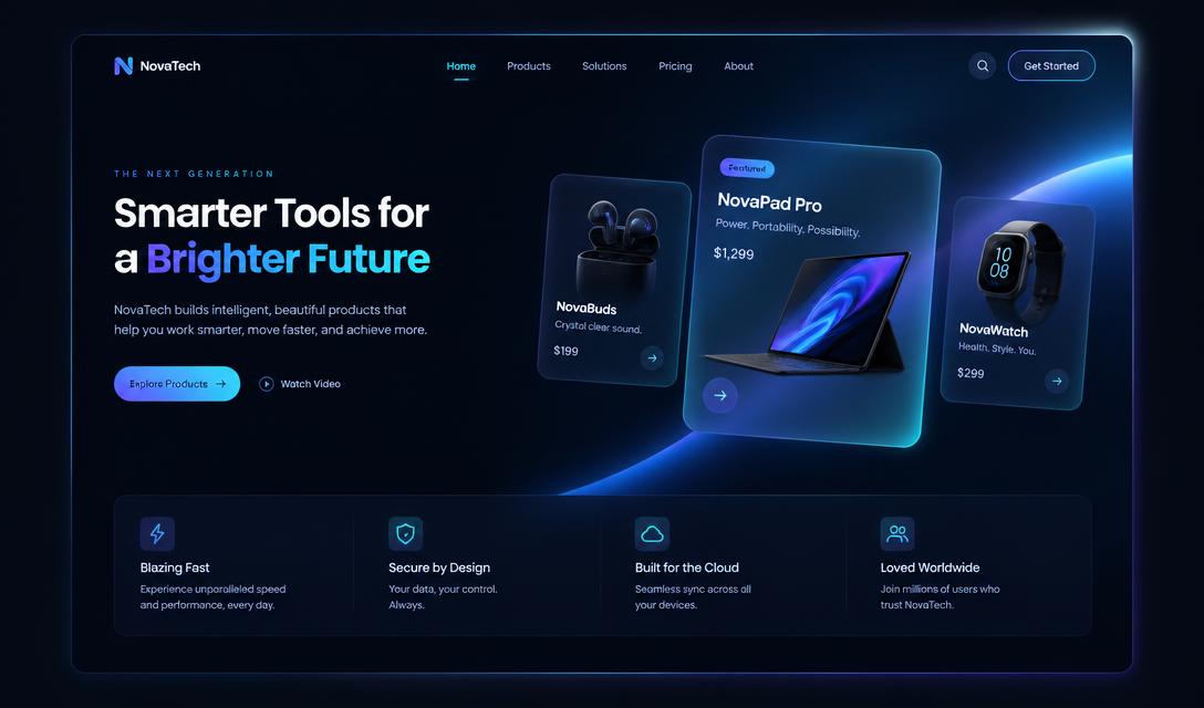 Example of a modern website build